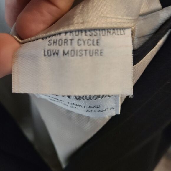 Black Wool Bill Robinson for Steven Windsor Men's Blazer Suit Jacket Sportcoat - Picture 8 of 9